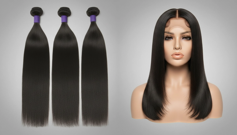 Sleek Straight Brazilian Hair Bundles