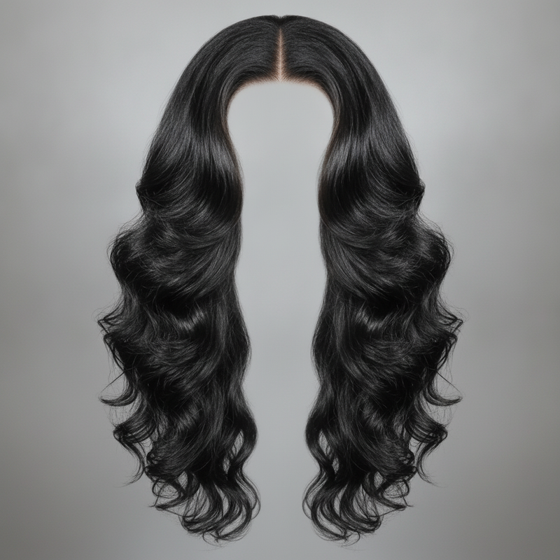 Layered Loose Wave HD Lace Closure Wig