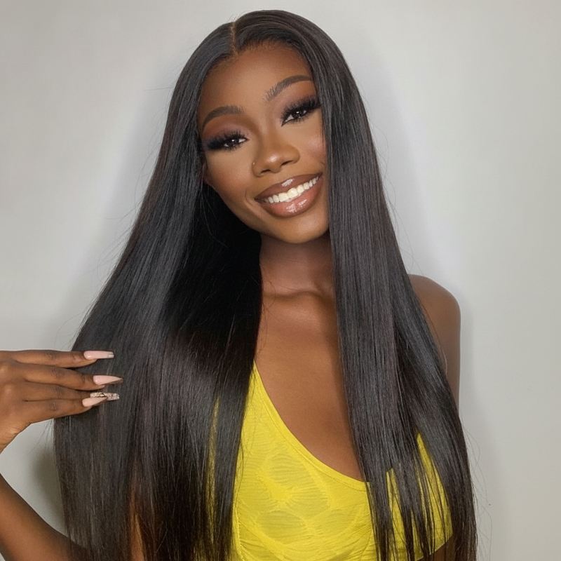 180% Density Straight Glueless HD Lace Closure