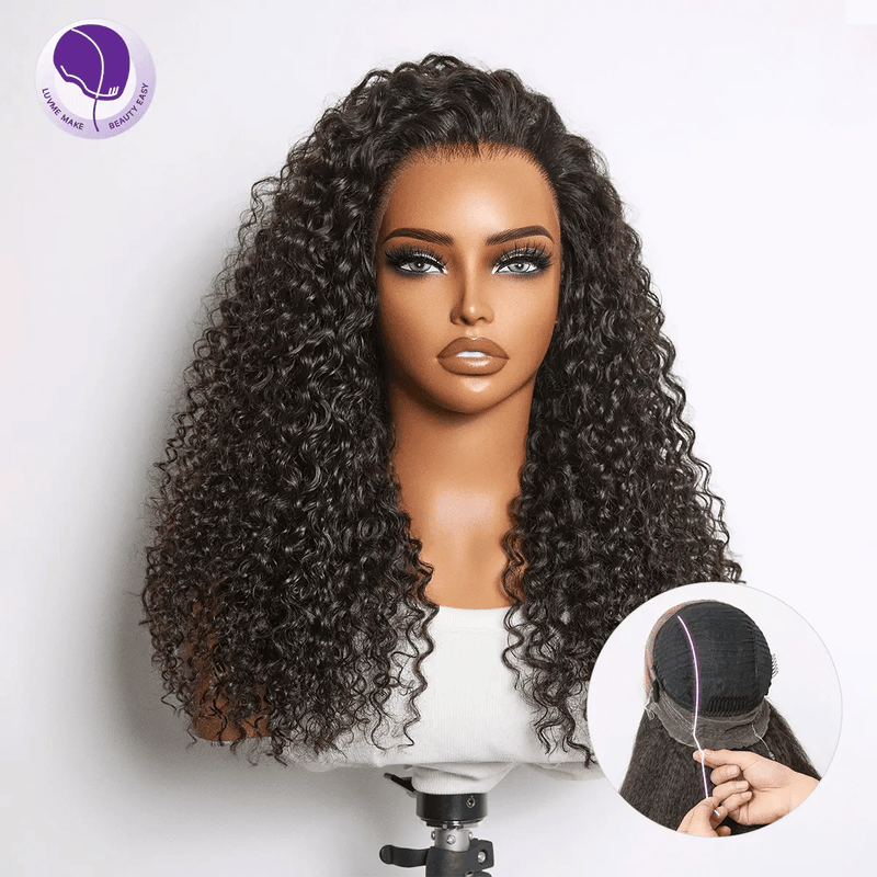 Pre-Cut HD Lace Water Wave Ponytail