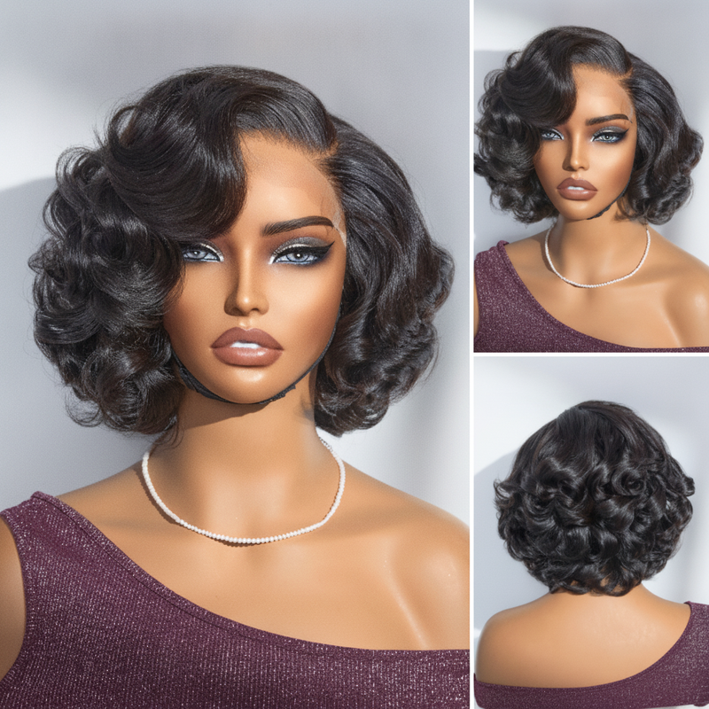 Honey-Tipped Loose Wave Pre-Cut Wig