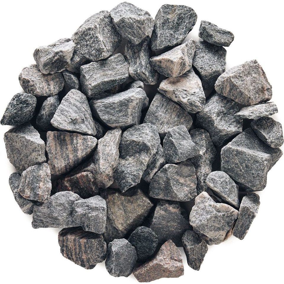 Haug med pukk 16–63 mm - store, grove kantete blokker