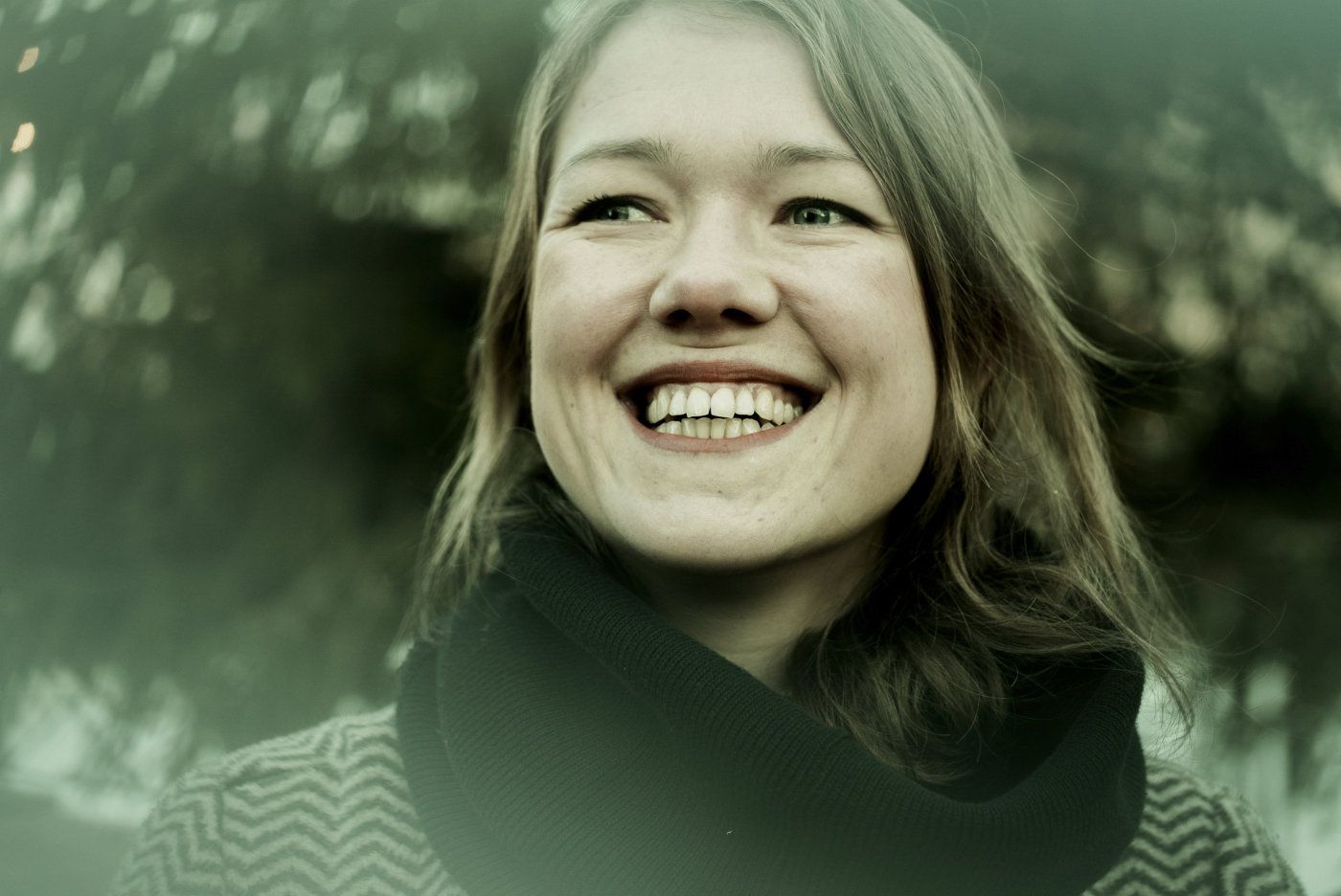 Une Bastholm (MDG), fotografert i Vinterland utenfor Stortinget. Til serie om det rødgrønne prosjektet parti for parti i romjulsdagene. Foto: Hanne Marie Lenth Solbø