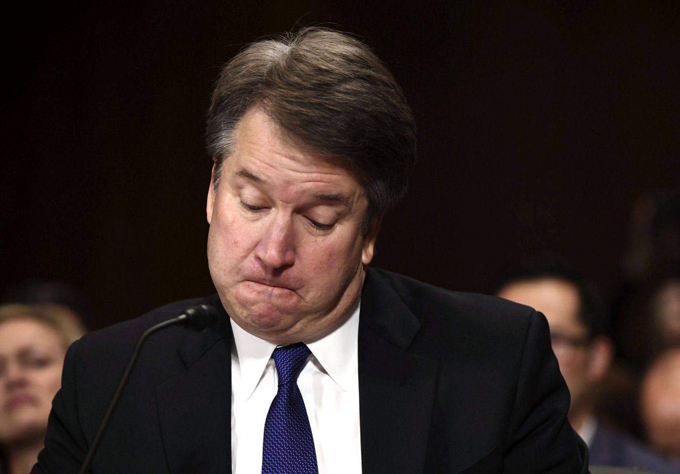 Supreme court nominee Brett Kavanaugh testifies before the Senate Judiciary Committee on Capitol Hill in Washington, Thursday, Sept. 27, 2018. (Saul Loeb/Pool Photo via AP)