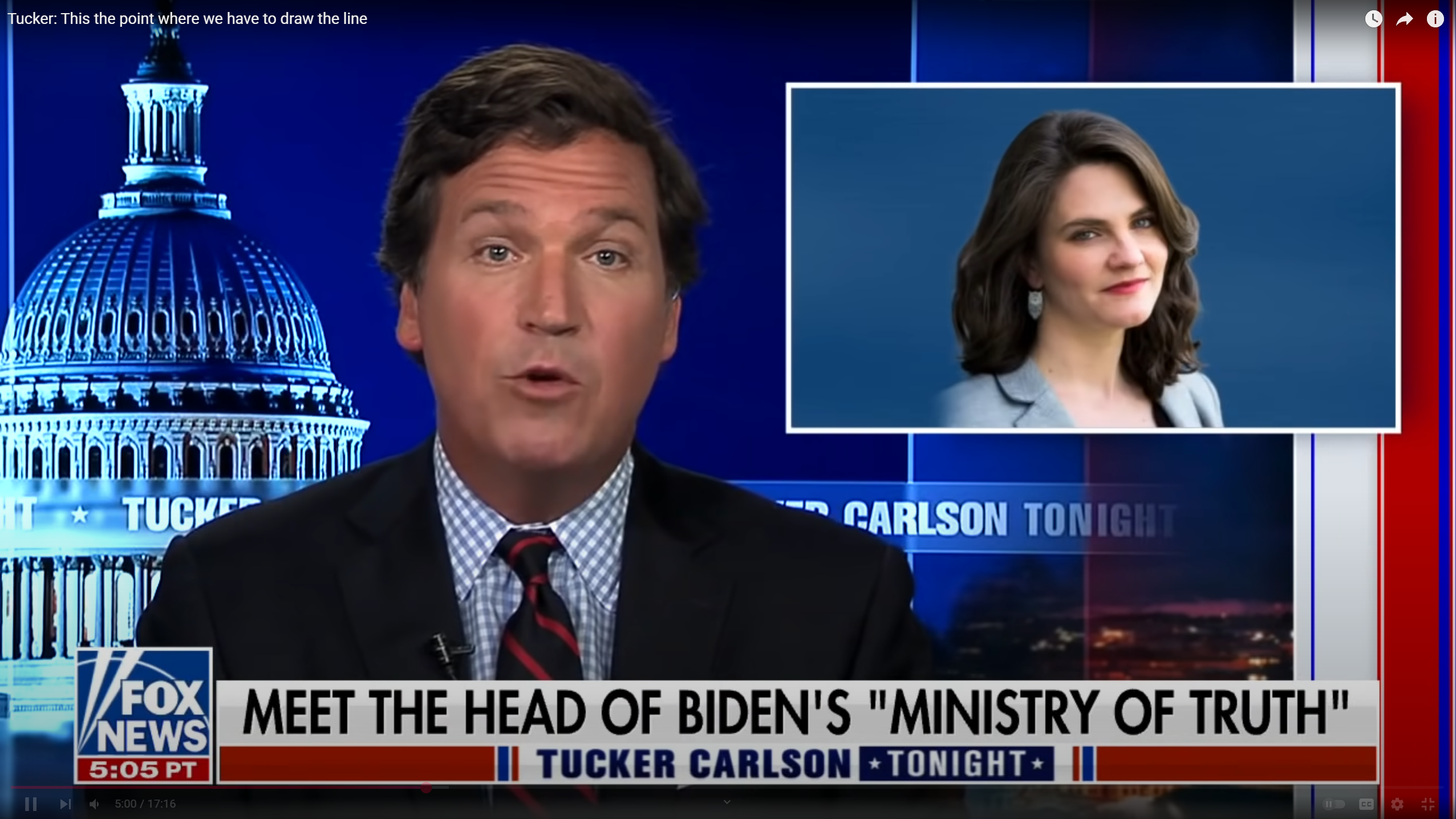 I skuddlinja: Nina Jankowicz skulle arbeide mot desinformasjon i USA, men ble selv et offer for en svertekampanje. Det hele startet i programmet til Fox News-profil Tucker Carlson.