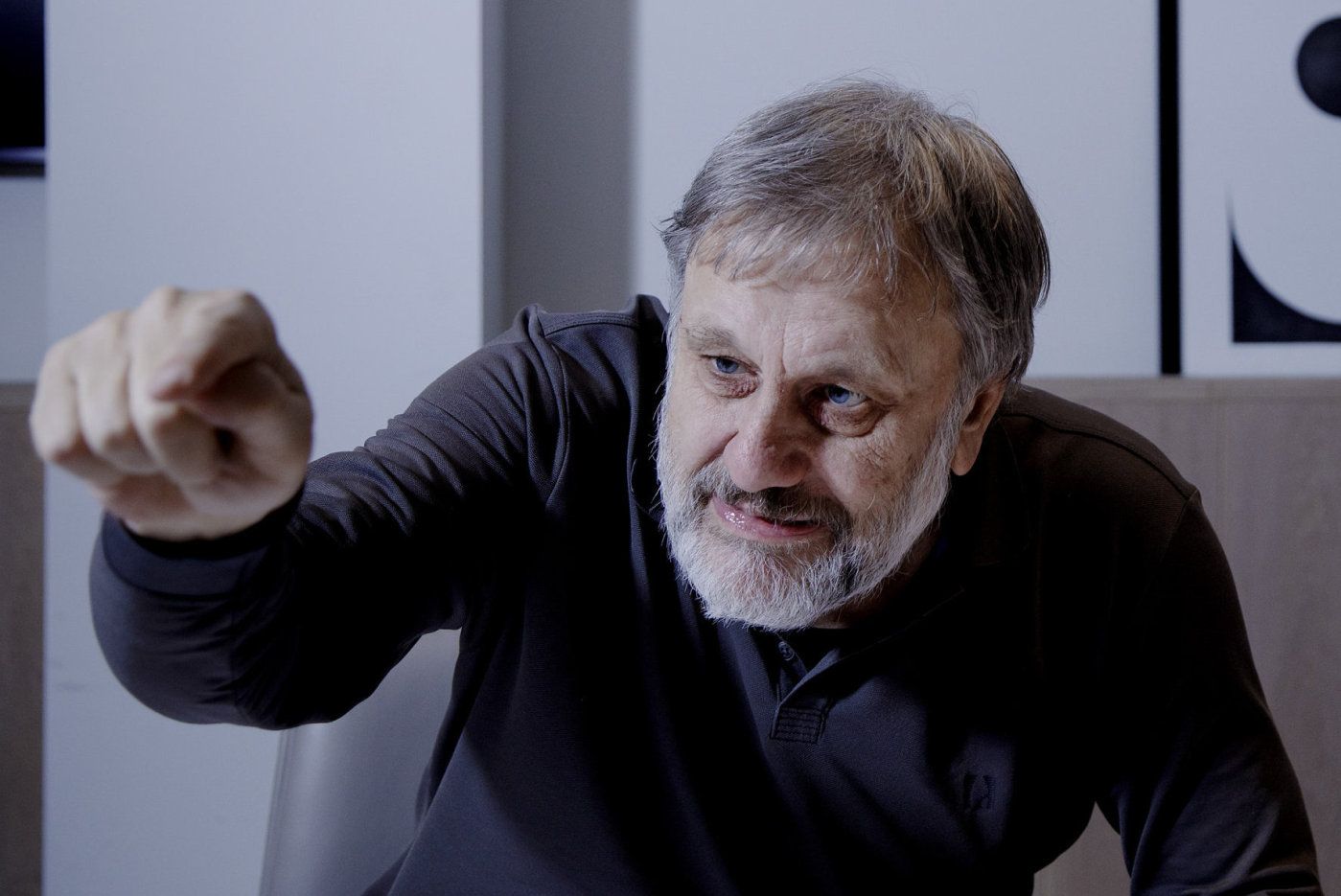 Hotel Norge, Bergen, Norge 20191206: Slavoj Zizek, slovensk filosof og sosiolog. FOTO: PAUL S. AMUNDSEN
