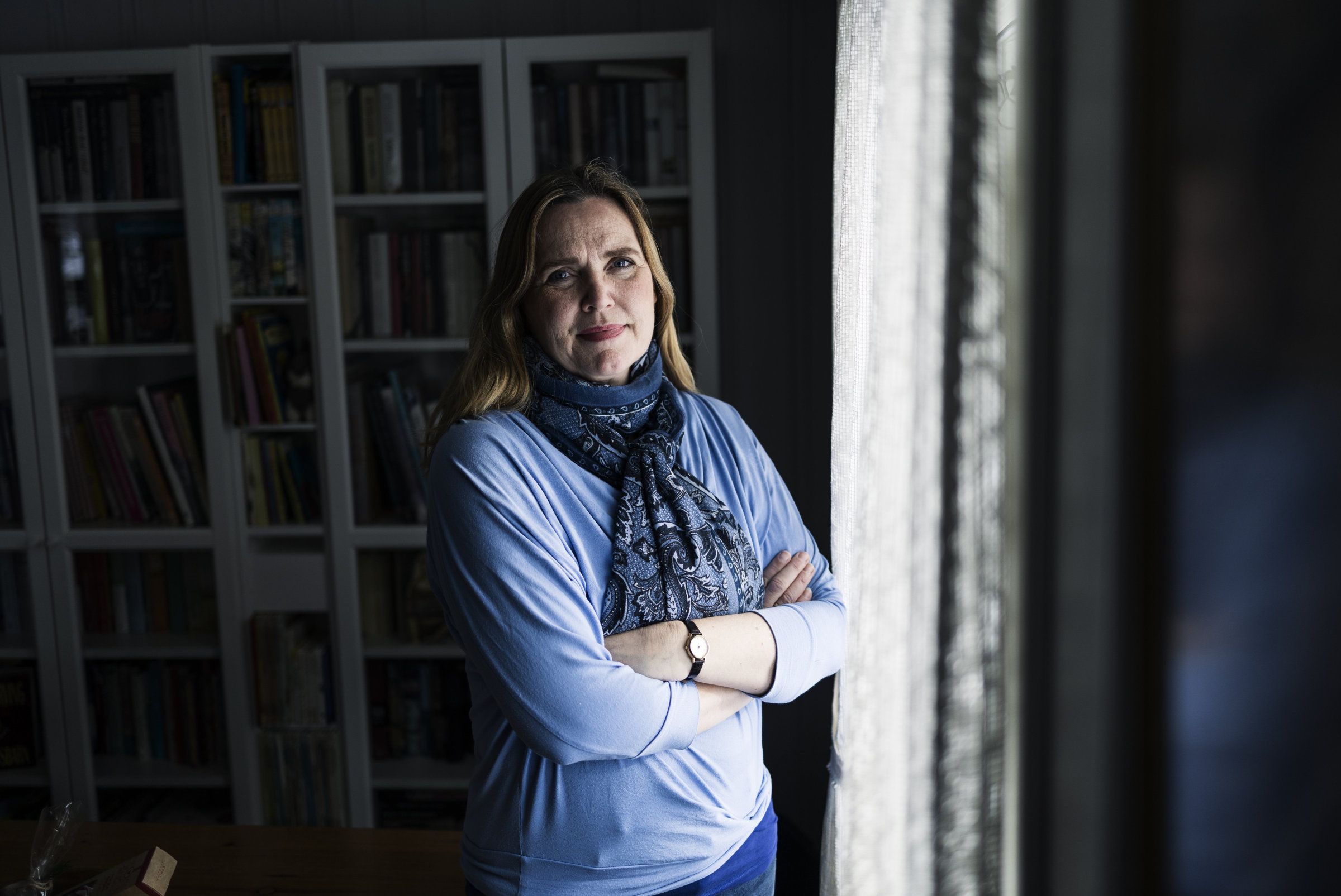 Gjøvik, Norge, 17.02.2022. Hanne Glemmestad i forbundsledelsen i FO fotografert på hytta i Snertingdal. Foto: Christopher Olssøn.