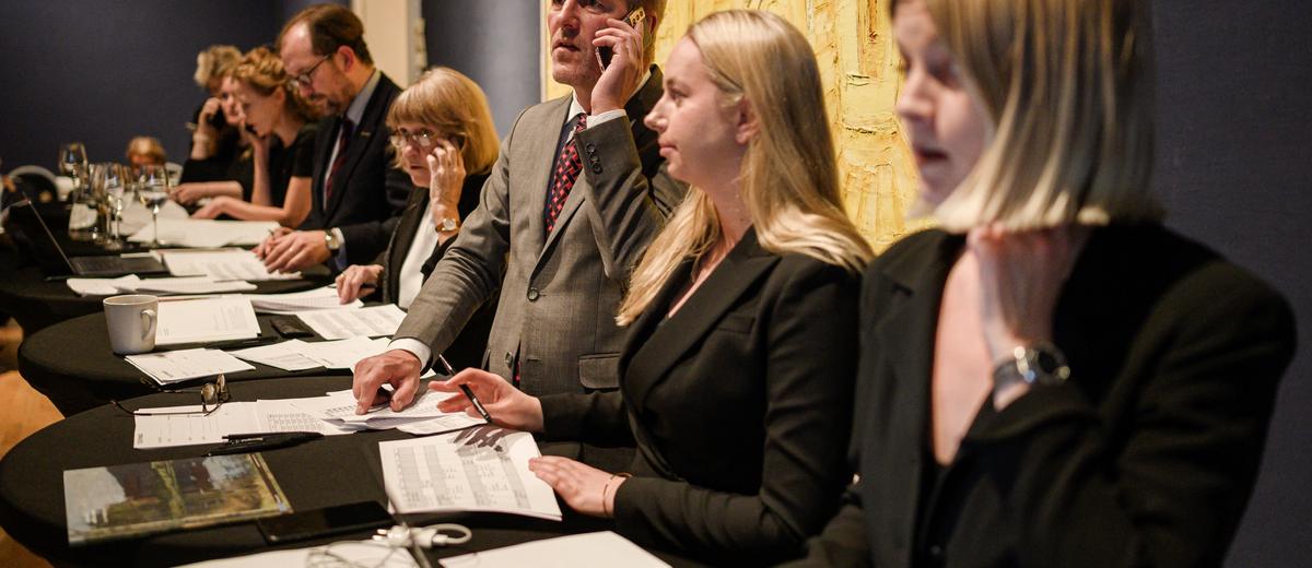 Rapport fra en kveld på auksjon