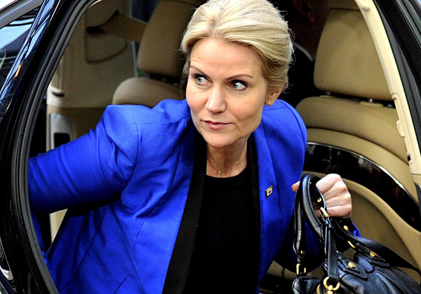 Danish Prime Minister  Helle Thorning-Schmidt  arrives for an EU summit at the EU Headquarters in Brussels on June 25, 2015. AFP PHOTO / MARTIN BUREAU