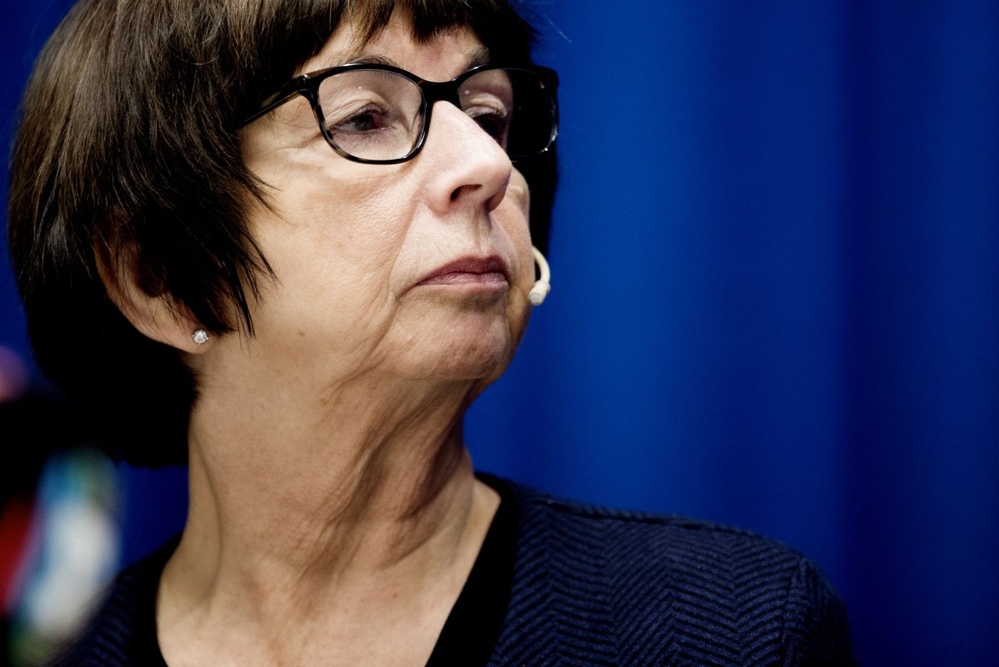 Oslo 20191028. 
 Nav-direktør Sigrun Vågeng holder pressekonferanse om retten til å ta med seg trygd til andre EØS-land har vært praktisert feil. 
 Foto: Terje Pedersen / NTB scanpix