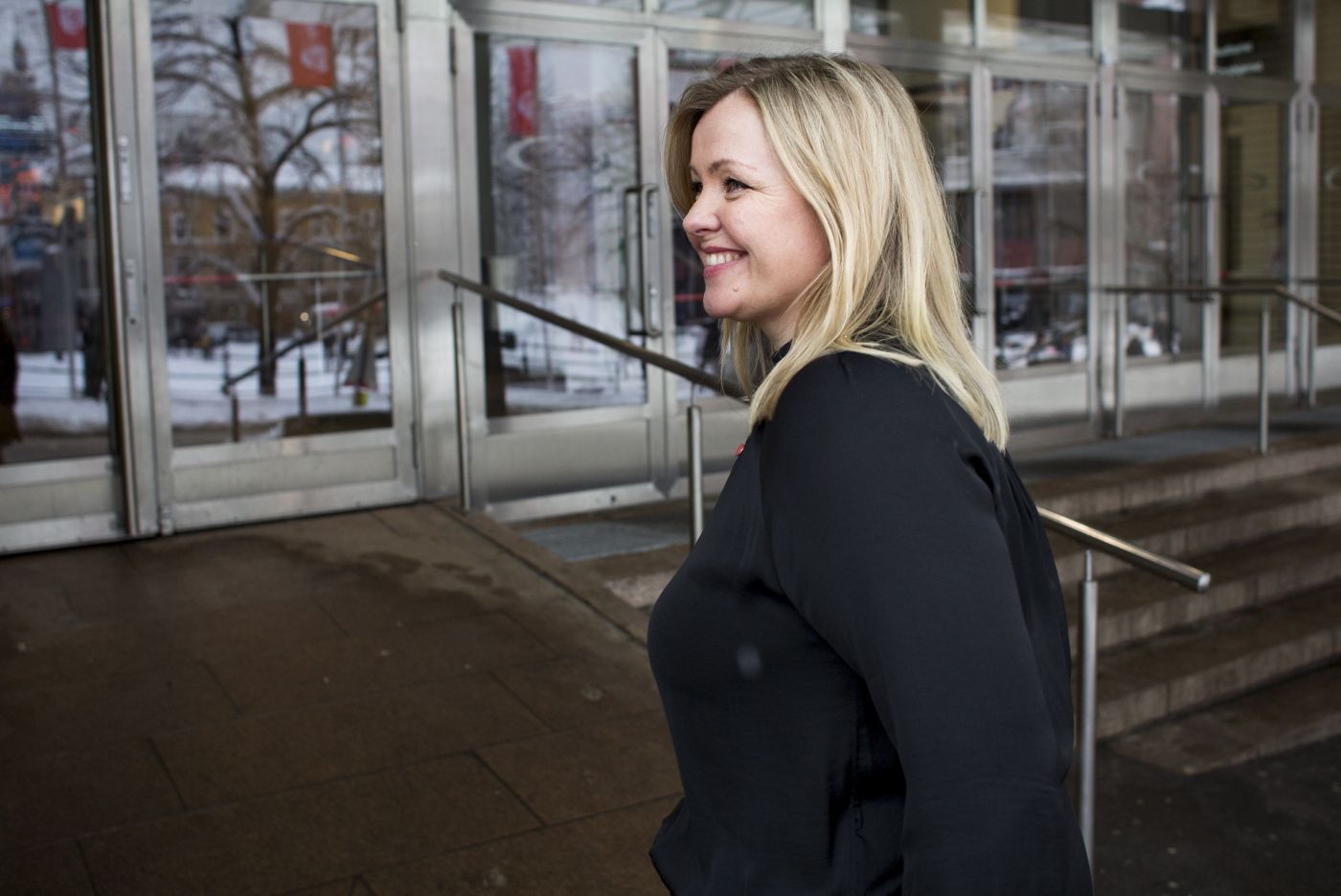 Kjersti Stenseng, partisektretær i Arbeiderpartiet, på Landsstyremøte for partiet 5. februar 2019, på Folkets hus i Oslo. Til intervju om det fagligpolitiske samarbeidet.