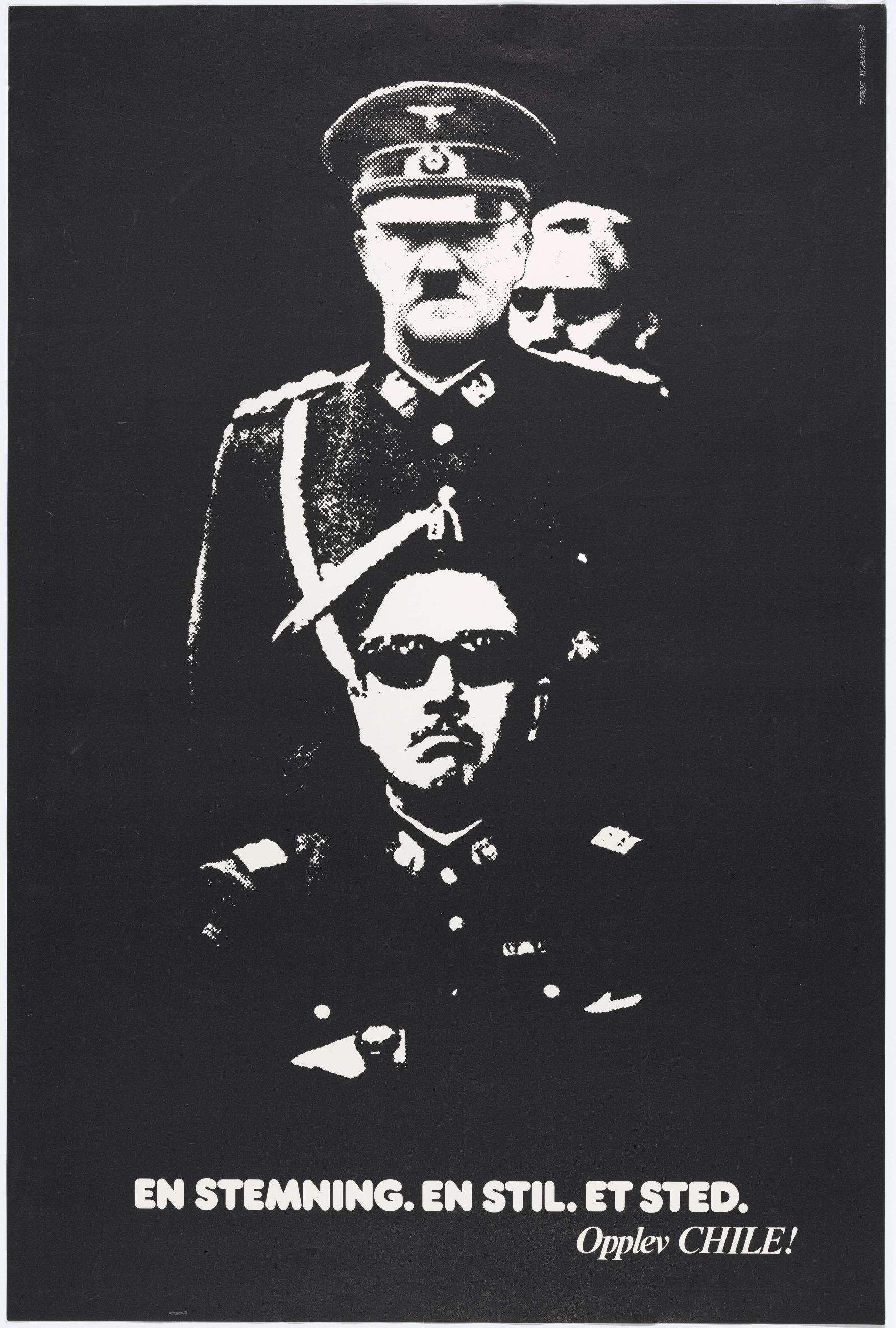 PLAKATBØLGE: På 1970-tallet formga Terje Roalkvam plakater for blant andre SV og Natur og Ungdom. Foto: Andreas Harvik, Nasjonalmuseet