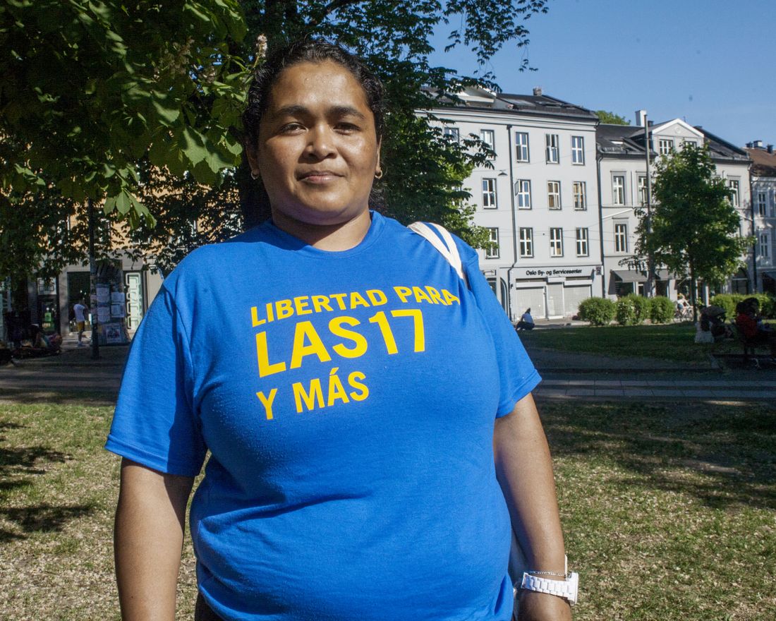 Maria Teresa Rivera, dømt til fengseli El Salvador etter spontanabort. Har fått politisk asyl i Sverige. 
  
 Foto: Sissel Henriksen