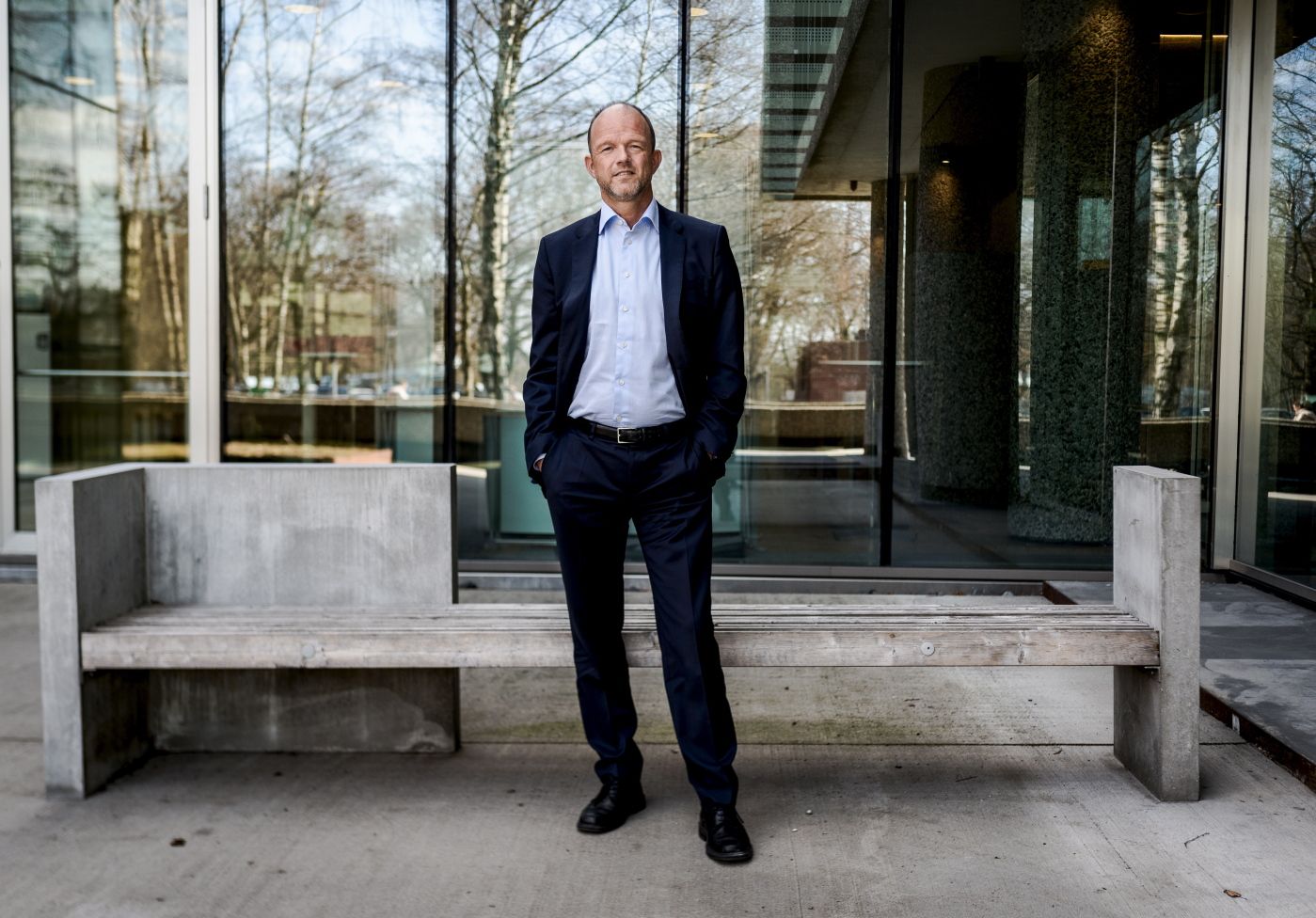 Oslo 19.04.18: Viseadministrerende direktør i NHO, Ole Erik Almlud mener regjeringen må gi gass i CCS-prosjektene. Foto: John Trygve Tollefsen