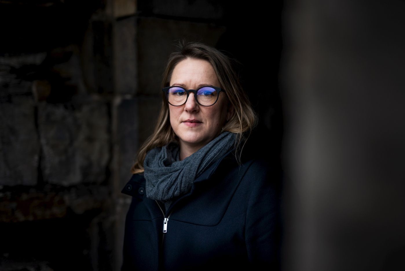 Oslo 07.11.18: Forfatter Marte Michelet på Akershus Festning. Foto: John Trygve Tollefsen