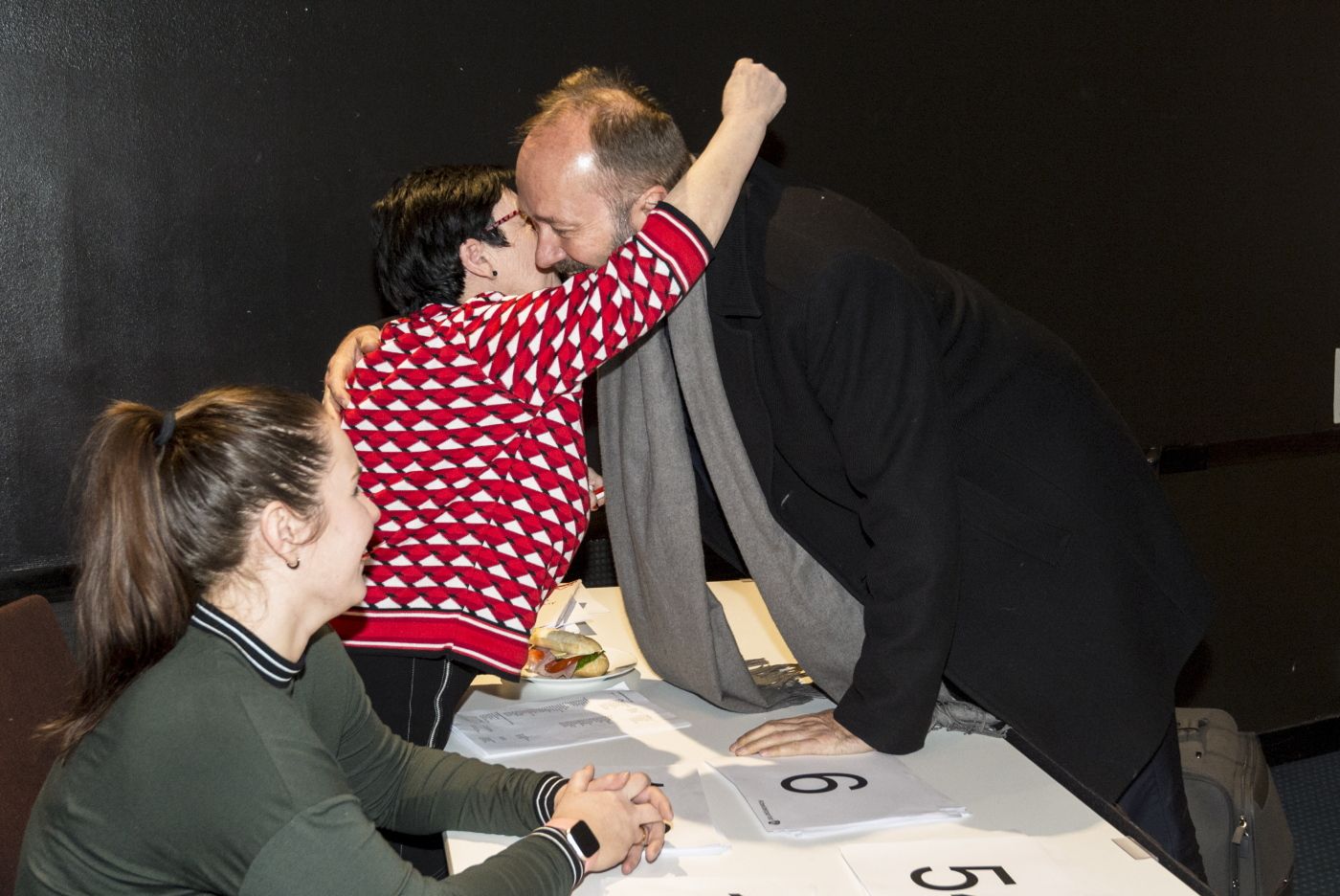 Trondheim, Norway 20190208. 
 Trond Giske er lettet og klar til å gå fullt inn i arbeidet i både stortingsgruppa og ellers i partiet fremover. Registrering på møtet. 
 Foto: Ned Alley / NTB scanpix