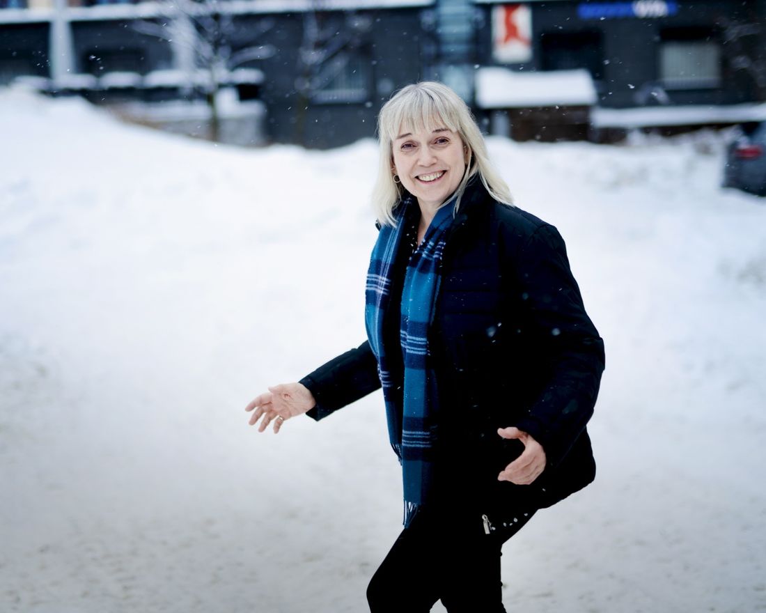 Psykolog og forfatter Eva Tryti oppdaget i voksen alder at hun var samisk. Her på Majorstuen i Oslo. Majoriteten av norges samiske befolkning bor i Oslo.