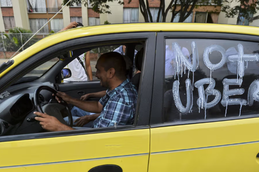 De er ikke bedre på taxi, bare bedre på å ta sjåførenes penger, skriver sykkelbud Espen Utne Landgraff