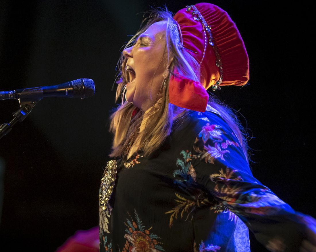 Oslo  20190206. 
 Mari Boine holder konsert på Rockefeller i Oslo på samenes nasjonaldag 6. februar. 
 Foto: Heiko Junge / NTB scanpix