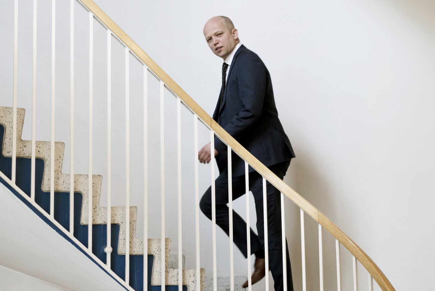 Trygve Slagsvold Vedum (SP) fotografert på Stortinget. Foto: Hanne Marie Lenth Solbø