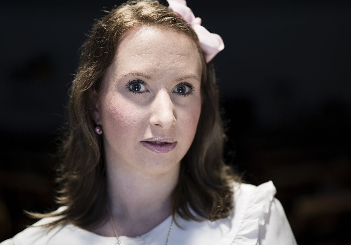 Bærum, Norge, 24.01.2018. Andrea Thuen er en av initiativtakerne til en åpen kirkegruppe for katolikker. 
 Hun har skrevet et debattinnlegg hvor hun legger press på den katolske kirka for å akseptere homofili. Bildene er tatt i Maria kirken i Bærum. Foto: Christopher Olssøn.