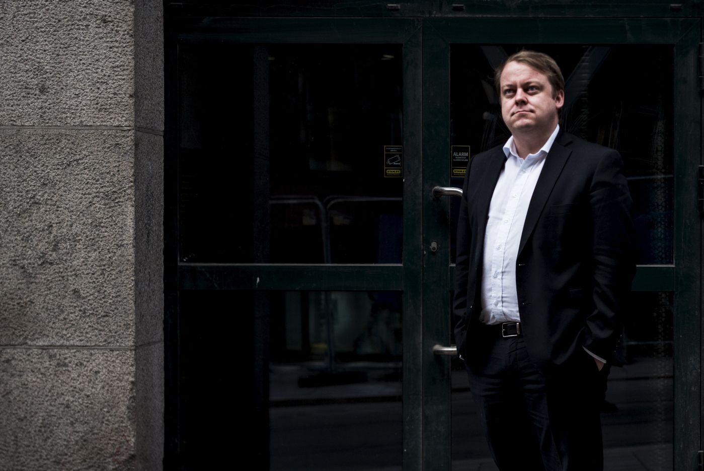 Oslo 25.04.18: Erlend Wiborg med nytt Frp-utvalg. Foto: John Trygve Tollefsen