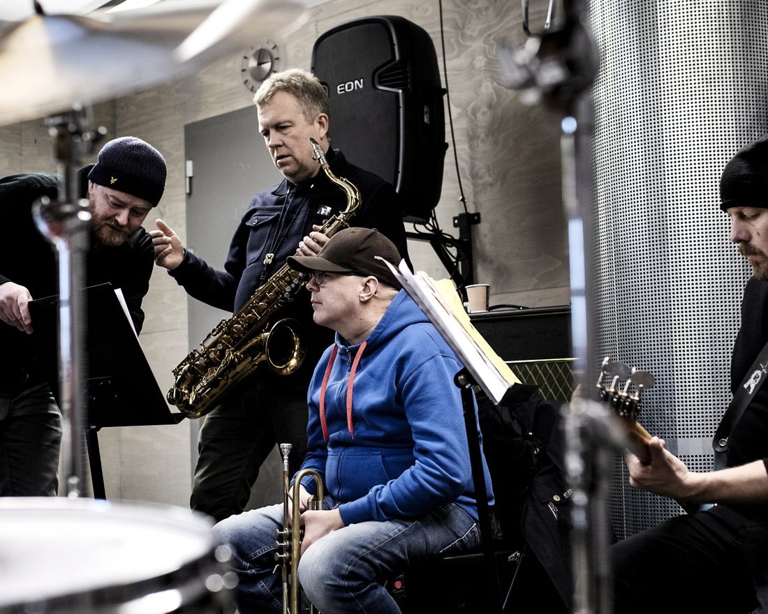 Oslo, Norge, 22.11.2018. Det norsk svenske jazz bandet Atomic øver på Øvingshotellet. Foto: Christopher Olssøn.