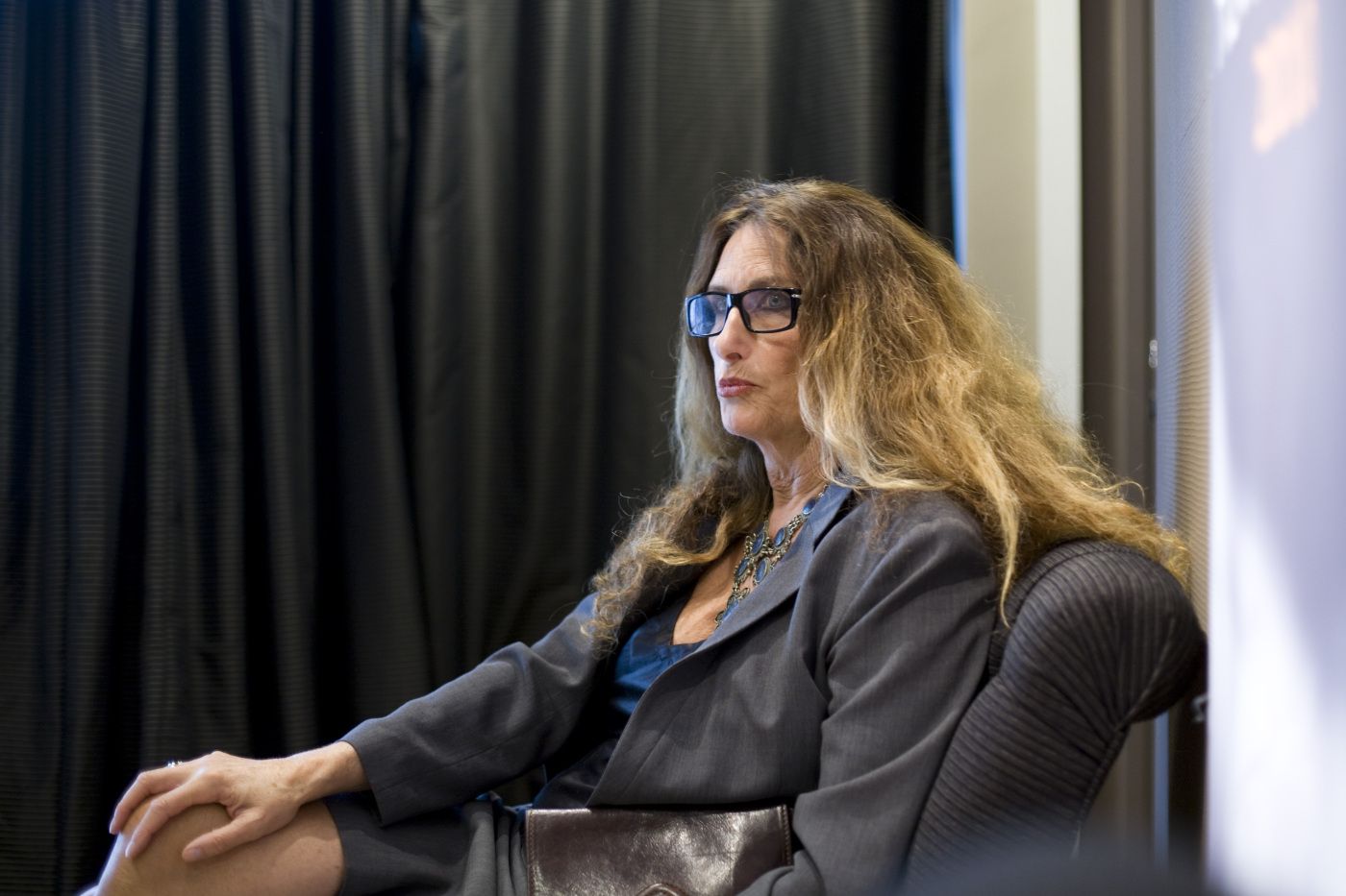 Regisør, filmdame Vibeke Løkkeberg. 
  
 Foto: Tom Henning Bratlie/Klassekampen