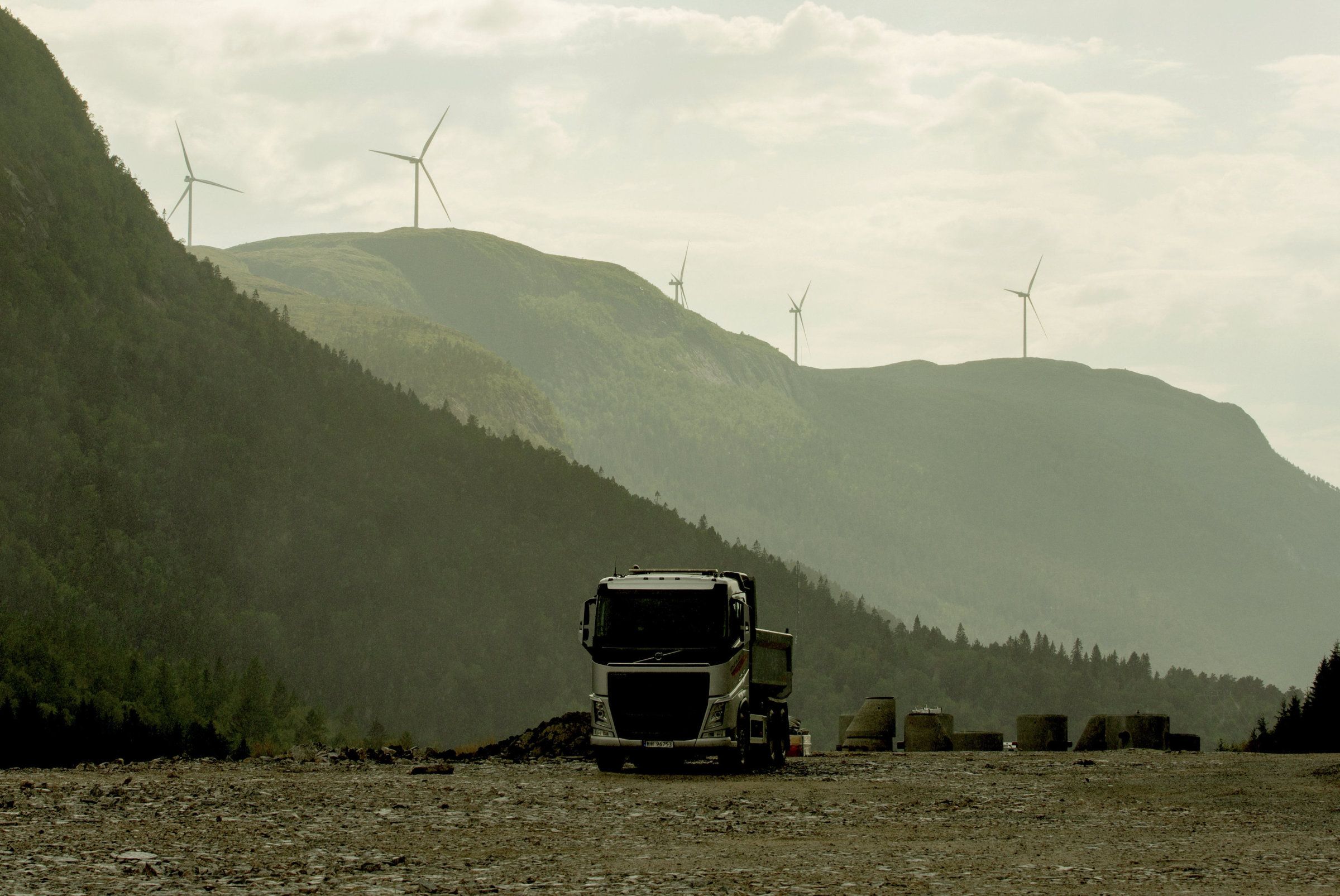 Vindmøller Geitfjellet Vindpark i Trøndelag. Foto: Hanne Marie Lenth Solbø