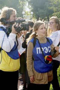 UAKKREDITERT: Den hviterussiske journalisten Katarina Andreeva har til sammen blitt arrestert fem ganger i jobben i hjemlandet. Nylig ga hun også ut en bok om hvite­russere som kjemper i krigen Øst-Ukraina.