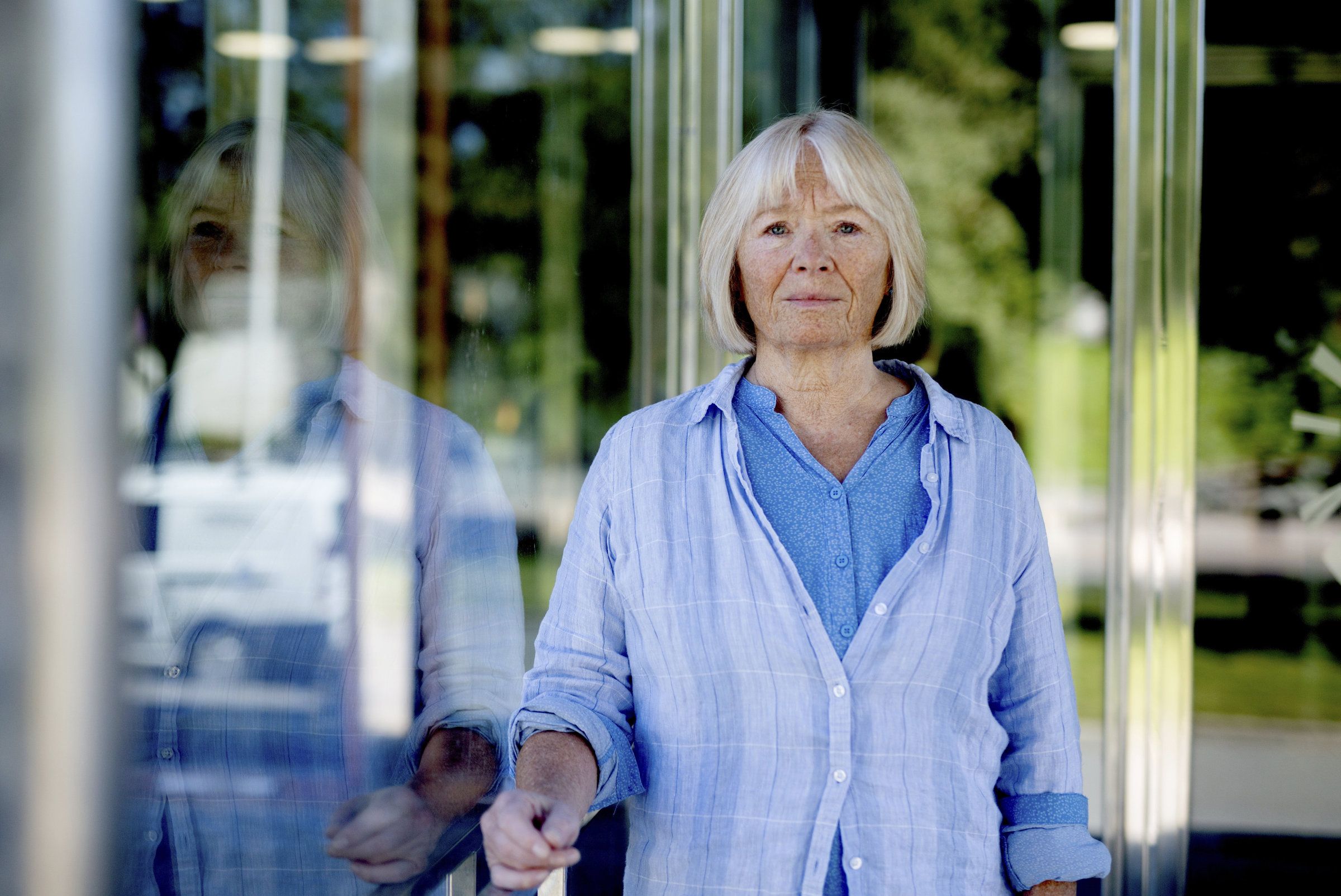 Her er Gudrun Høverstad fotografert ved Majorstua i Oslo. Foto: Hanne Marie Lenth Solbø