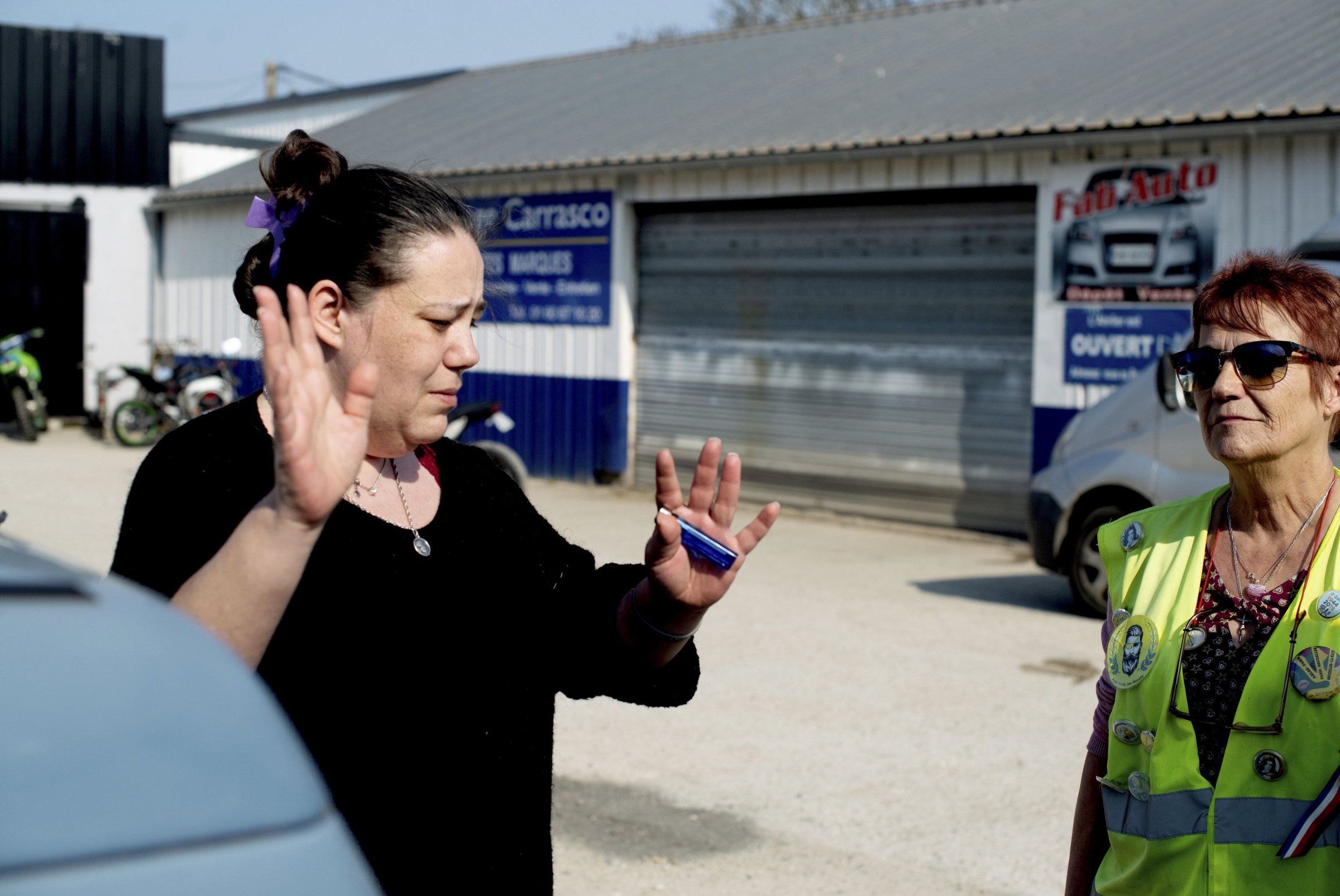 Bilder til sak om valget i Frankrike. Foto: Yngvild G. Torvik