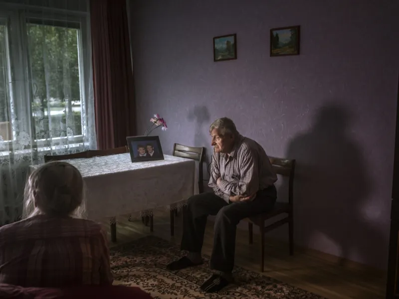 HJEM: I 2018 flyttet Aleksandra familien hjem til Litauen og hennes besteforeldre Teresa og Dionisij Alekhnovitsj. De er nå begge døde.