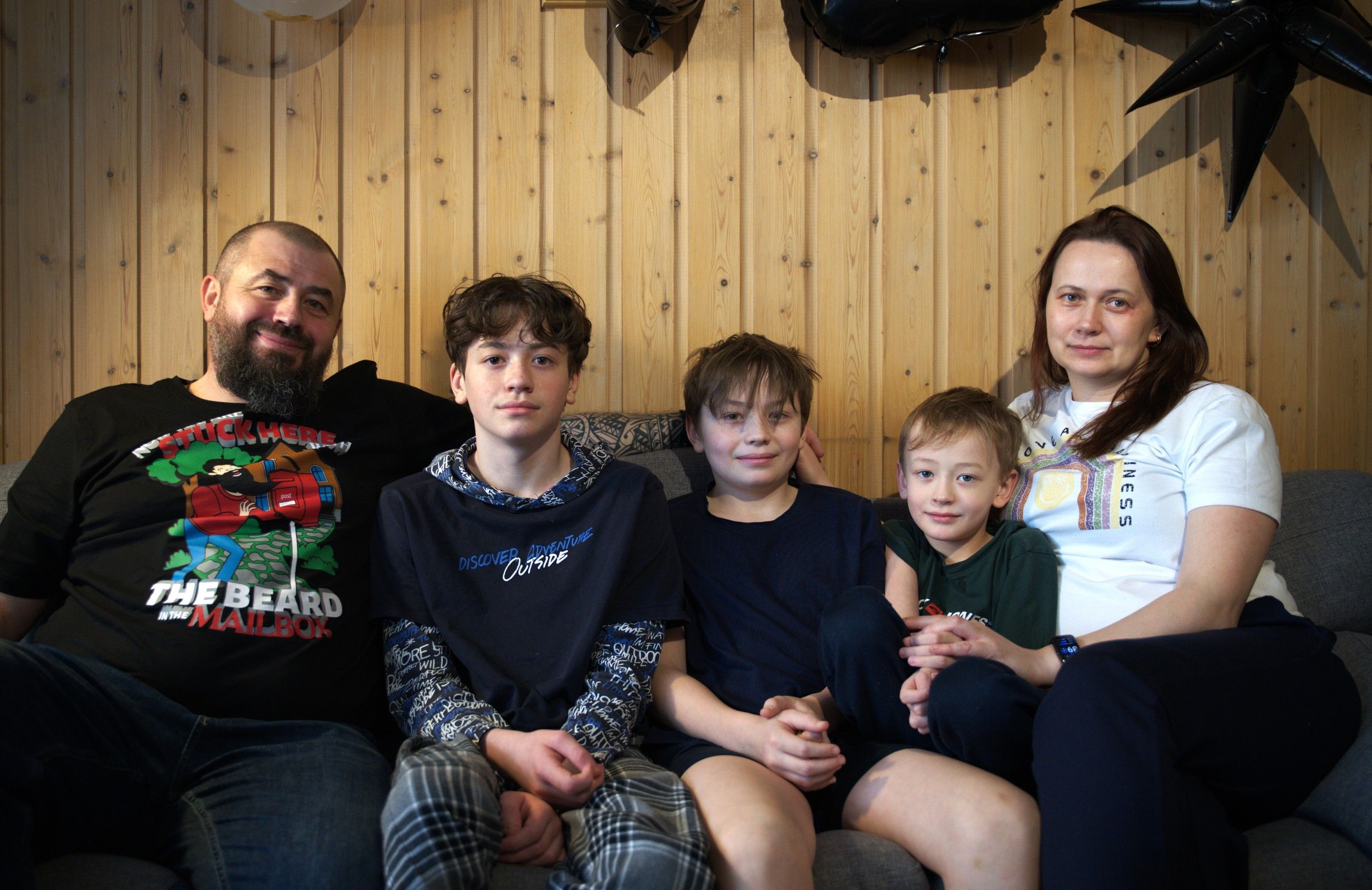 I uvisse: Oleksandr og Maryna Udovenko må reise tilbake til Ukraina med sønnene Yaroslav (15), Nazar (12) og Taras (7).