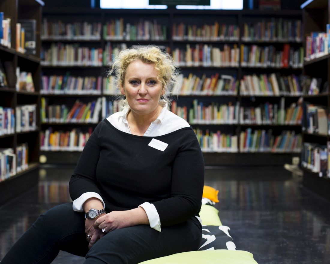 Mariann Schjeide, lederen i Norsk bibliotekforening. 
  
 Foto: Tom Henning Bratlie/Klassekampen
