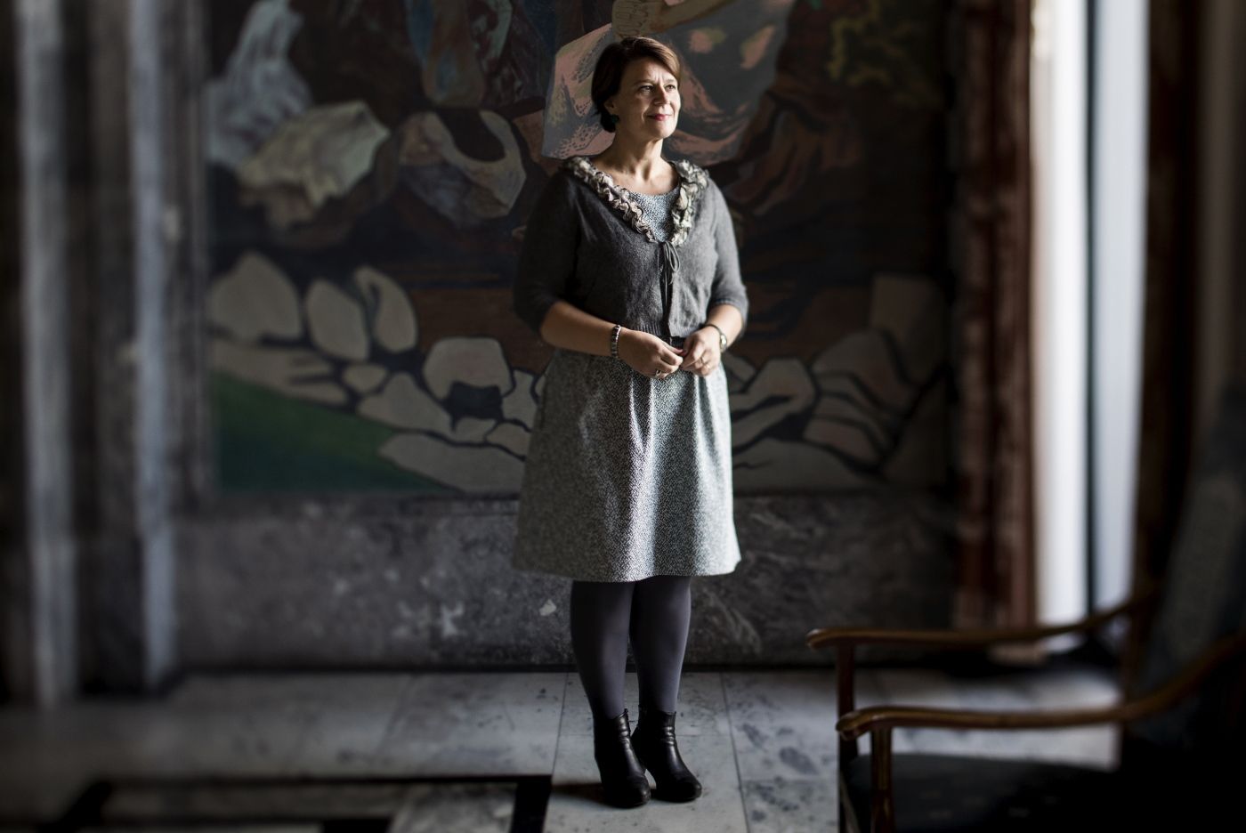 Oslo, Norge, 23.10.2017. Tone Tellevik Dahl, Oslos byråd for oppvekst og kunnskap. Reportasje om at new public management er i ferd med å dø ut. Oslo har vedtatt at tillitsbasert ledelse skal være det sentrale styringsprinsippet i kommunen, etter to tiår der resultatbasert ledelse/new public management har stått sentralt. Foto: Christopher Olssøn.