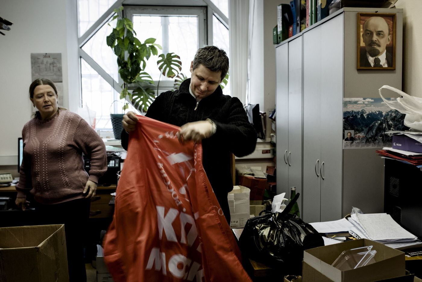 Kommunistene stiller til valg med  presidentkandidat Pavel Grudinin.