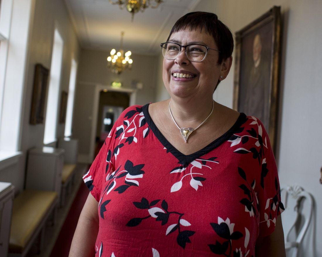 Ordfører Rita Ottervik (Ap) vil ikke svare, ennå, på om hun skal la seg nominere for en femte periode. Her er hun fotografert på Rådhuset i Trondheim.