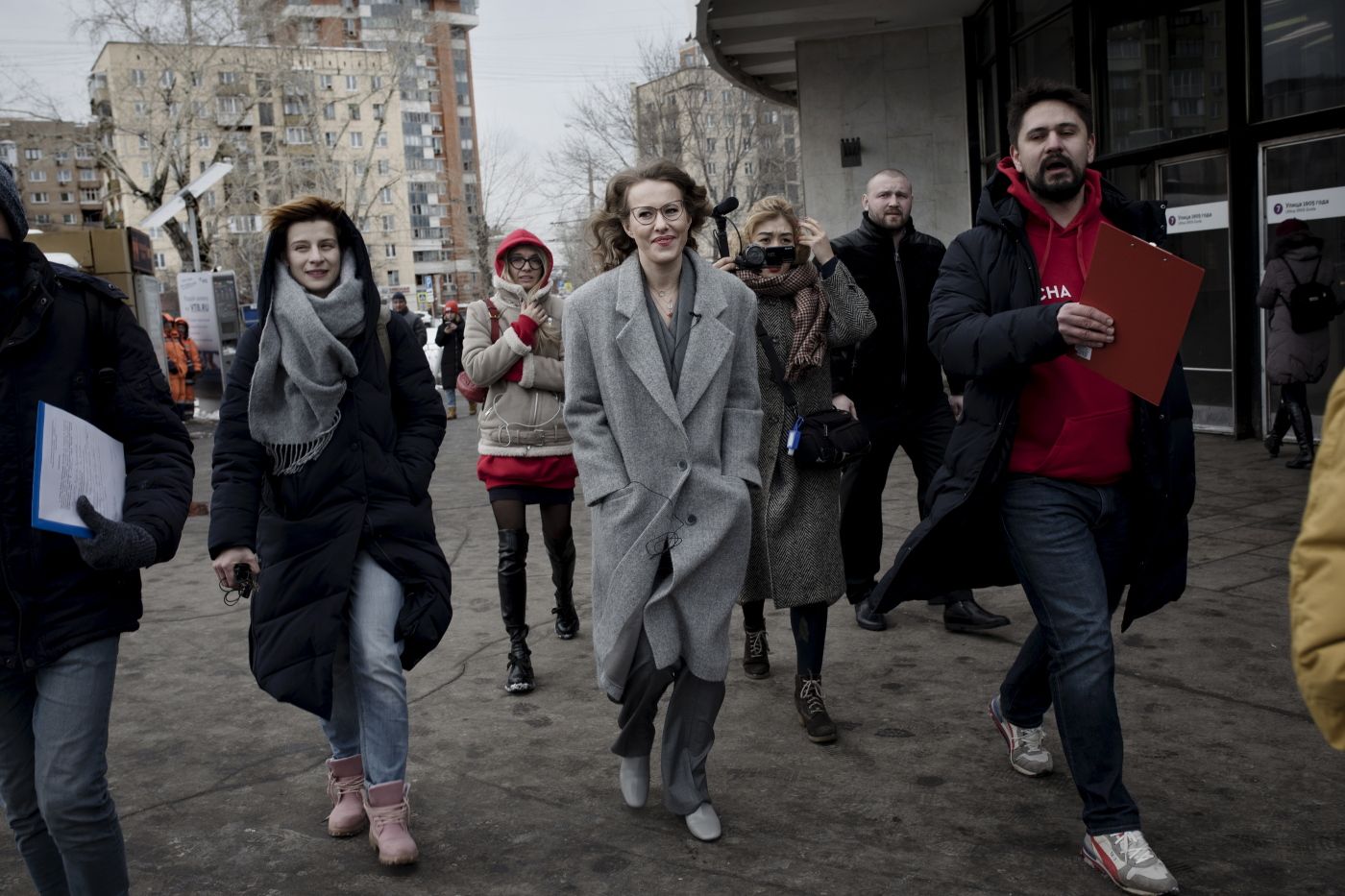 Ksenia Sobtsjak, presidentkandiadat for liberalerne. Moskva , russland