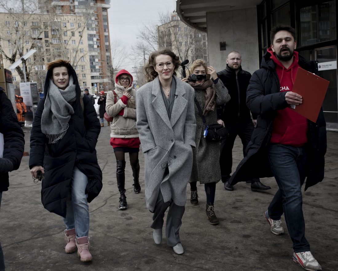 Ksenia Sobtsjak, presidentkandiadat for liberalerne. Moskva , russland
