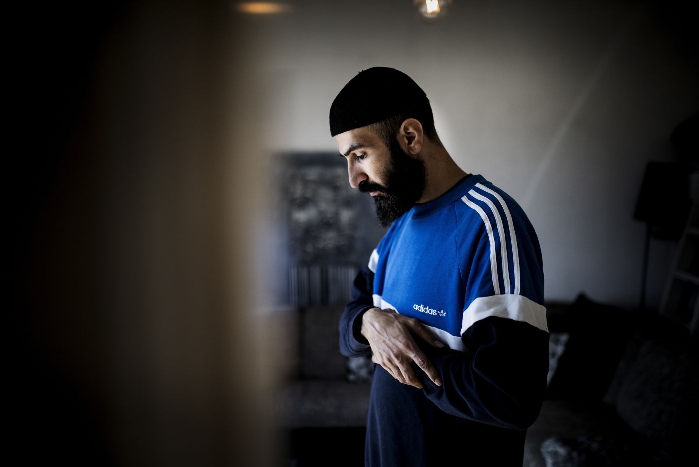 Oslo, Norge, 25.04.2018. The Yezen Al-Obaide skal stå fram som homofil i Klassekampen. Han er en kjent person i moskÈmiljøene, og har stiftet Salam, en ny organisajson for skeive, praktiserende homofile. Foto: Christopher Olssøn.