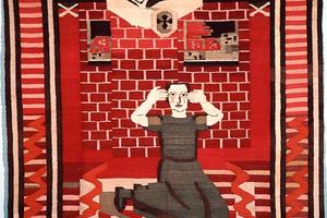 ETIKK OG ESTETIKK: Kunst har alltid vært en del av politiske bevegelser, men dagens debatt rundt ytringsfrihet og politisk kunst etterlater kunstnere i en vanskelig posisjon. Her Hannah Ryggens vev «Gru. Fra borgerkrigen i Spania» fra 1936. FOTO: NASJONALGALLERIET