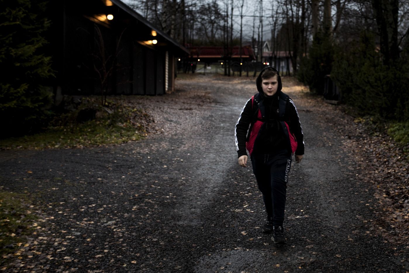 Oslo, Norge, 12.11.2018. Jonathan (14)  er født med ryggmargsbrokk, vi møter han og moren Monica, som forteller om utfordringer og livet med livsvarige helseproblemer. Foto: Christopher Olssøn.
