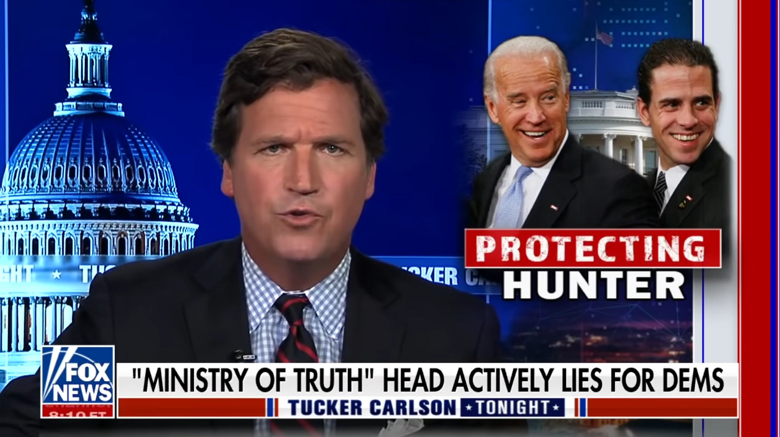 I skuddlinja: Nina Jankowicz skulle arbeide mot desinformasjon i USA, men ble selv et offer for en svertekampanje. Det hele startet i programmet til Fox News-profil Tucker Carlson.