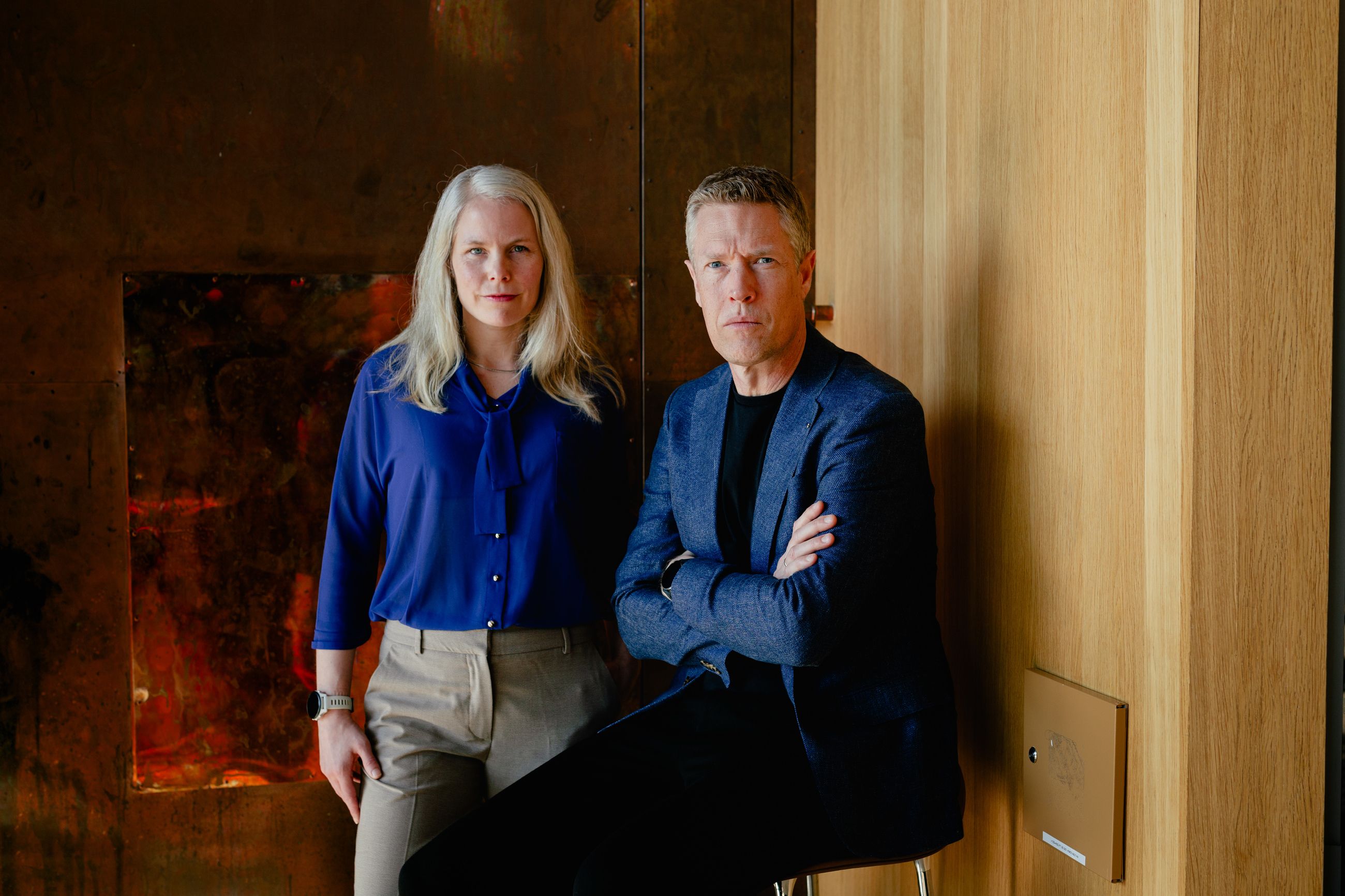 saman: SV-leiar Kirsti Bergstø og Fellesforbundet-sjef Christian Justnes.