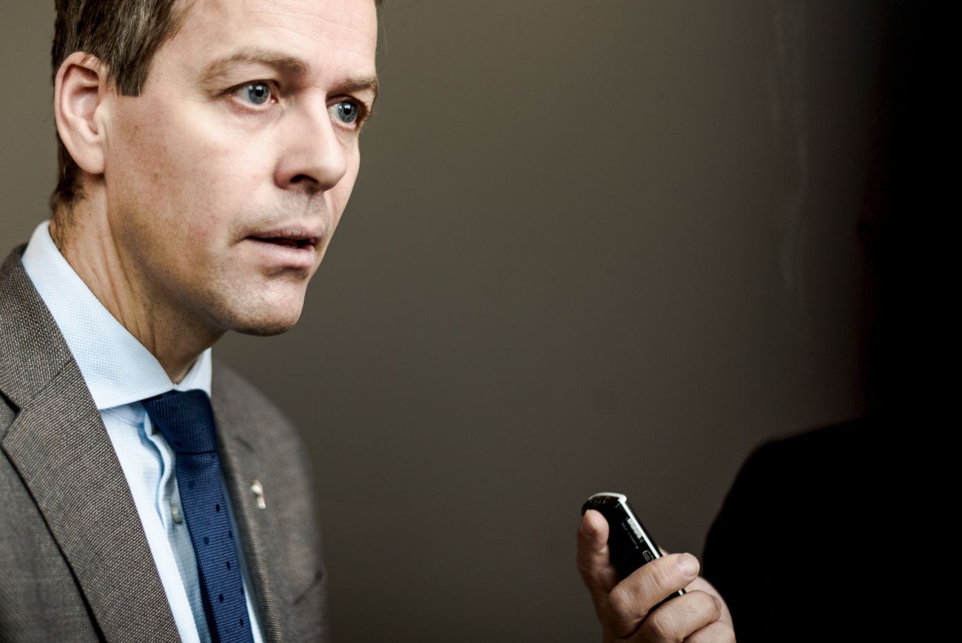 Oslo 101117: KrF-leder Knut Arild Hareide på KrFs landsstyremøte i Oslo.