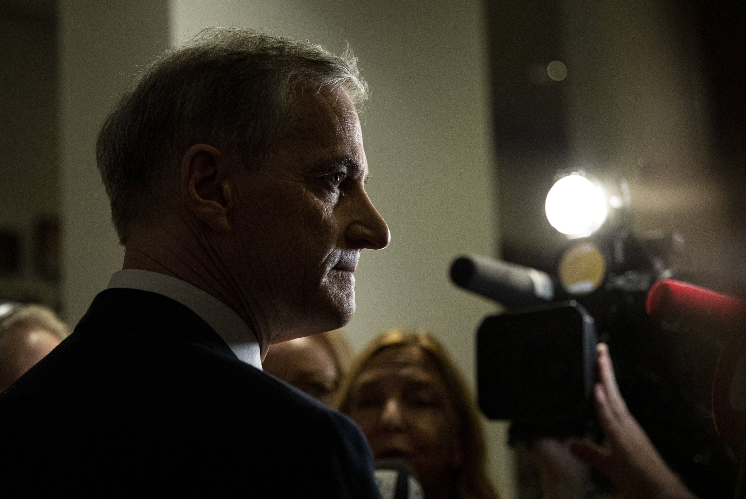 Høring i Storingets kontroll- og konstitusjonskomite, om NAV-skandalen. 
  
 Tidligere utenriksminister Jonas Gahr Støre (Ap). 
  
 Foto: Tom Henning Bratlie