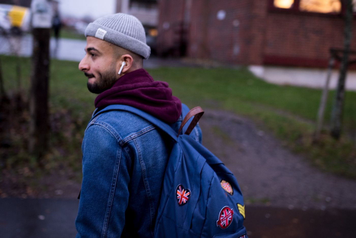 Oslo 13.11.18: Abdulkareem "Abed" Daaboul (18) og familien har flyktet fra Syria og bor på Oppsal i Oslo. Abed går på videregående på Oslo Handelsgym. Foto: John Trygve Tollefsen