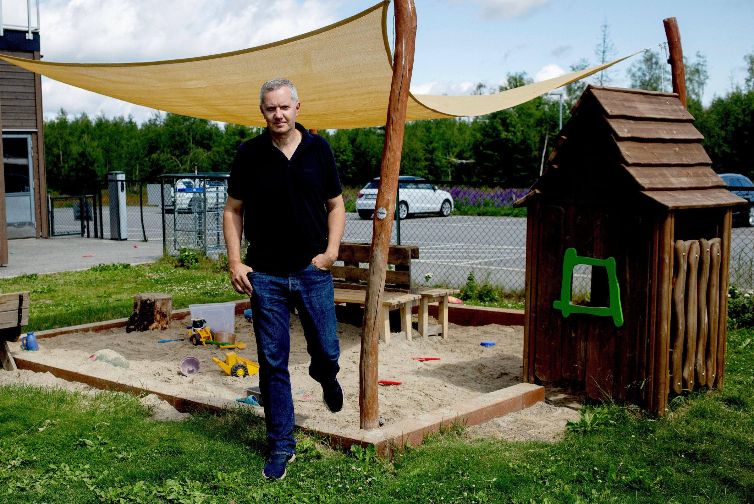 Hans Jacob Sundby er eier av Norges største barnehagekjede, Læringsverkstedet. I Aktivitetsveien 2 ved Jessheim har de barnehage og kontorer. Storberget-utvalget foreslår å kutte tilskudd til kjeder som den han driver. Foto: Hanne Marie Lenth Solbø