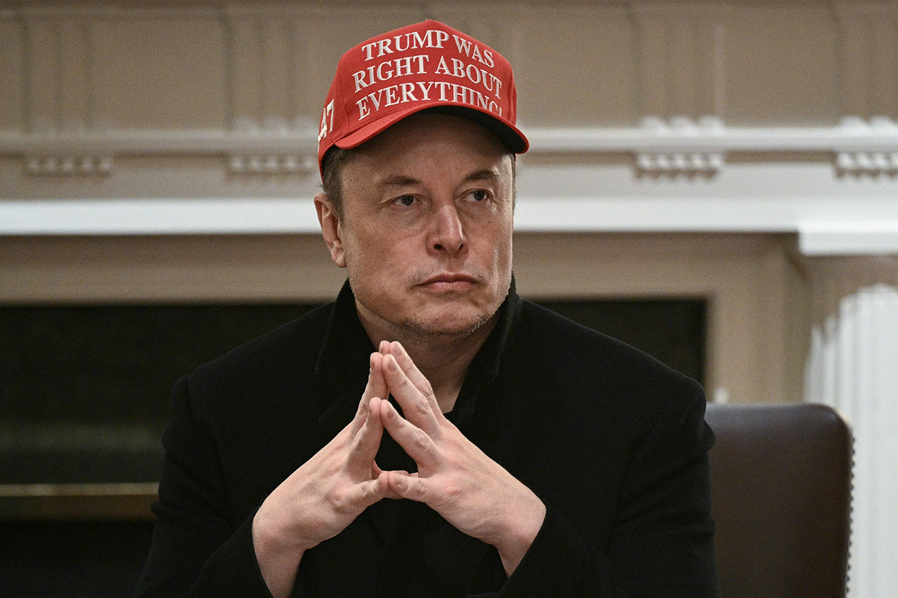 Full tiltro: «Trump hadde rett i alt» ifølge Elon Musks caps. Foto: Brendan Smialowski, AFP/NTB